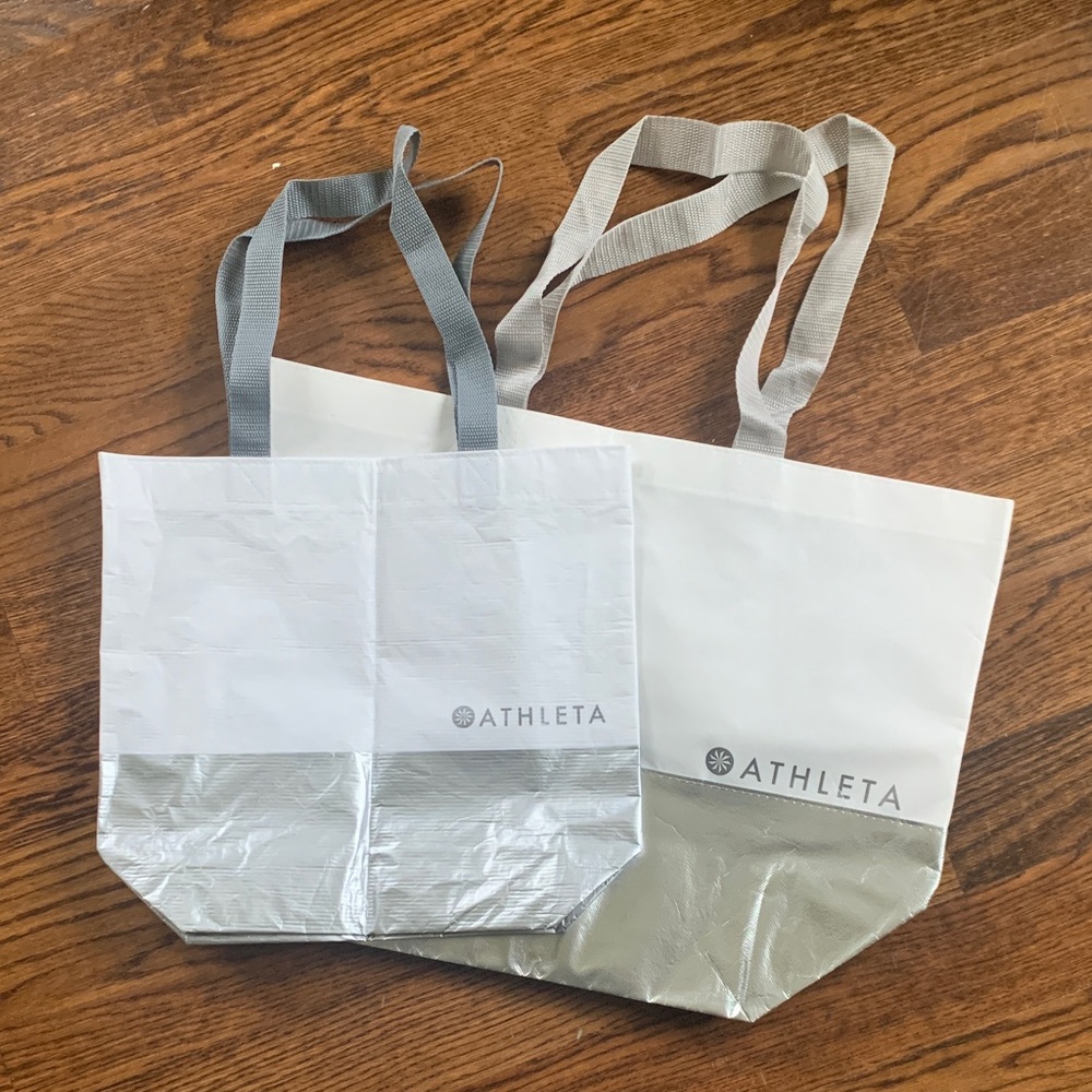 Athleta Dual-Tone Tote Bag Set of 2 sizes